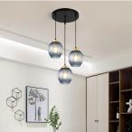 ショッピングペンダントライト 天井照明 ペンダントライト シャンデリア 室内照明器具 廊下 玄関 LEDランプ シーリング 欧米現代簡約 3灯 レストラン カフェ バー 吊下げ灯 工事必要 ガラス