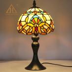ステンドランプ 花柄 レトロな雰囲気がおしゃれ モダン テーブルライト ステンドグラス アンティーク デスクライト書斎 寝室 間接照明