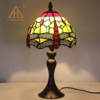 テーブルライト綺麗な卓上照明 ステンドグラス 照明 デスクライト スタンドライト 間接照明 おしゃれ 書斎 寝室 インテリア ベッドサイドランプ