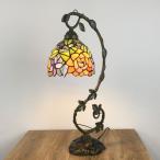 卓上ランプ 豪華 テーブルランプ ガラス工芸 ステンドグラス レトロ おしゃれ 綺麗な卓上照明 アンティーク 花柄 照明器具 LED対応