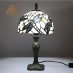 卓上ライト 北欧 ステンドグラス インテリアランプ  レトロ 花柄 工芸品 テーブルランプ 極上 ガラス工芸 アンティーク LED 寝室