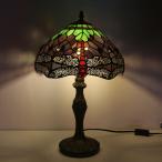 卓上ランプ ガラス工芸 豪華 テーブルランプ ステンドグラス 花柄 書斎 寝室 レトロ おしゃれ アンティーク LED対応 綺麗な卓上照明 照明器具