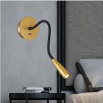 ブラケットライト ウォールランプ ダウンライト スポットライト 工事必要 LEDホース読書灯 スイッチ付き 照明角度調節 壁掛け ホテル ペンション ベッドサイド