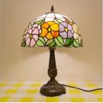 卓上ランプ ステンドグラス ガラス工芸 読書灯 卓上照明 デスクライト テーブルランプ おしゃれ アンティーク レトロ 北欧 書斎 寝室 豪華 子供 ベッドサイド