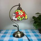 卓上照明 テーブルランプ 読書灯 北欧 卓上ランプ 飾り デスクライト ベッドサイド 綺麗 おしゃれ 豪華 子供 ガラス工芸 ステンドグラス アンティーク レトロ