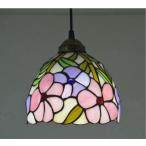 花柄 オシャレ ペンダントライト インテリア ダイニング 食卓 シーリングライト 吊り下げ照明 天井照明器具 ステンドグラス LED レトロ ガラス工芸