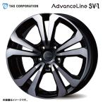 18インチ 5H112 7.5J 7.5J+51 5穴 ホイール 【1本単品 新品】 ブラック/スモーク AdvanceLine SV-1 ティー・エー・エス
