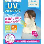 UVフェイスマスク 男女兼用 花柄 ベージュ サックス グレー サックス花柄 UVカット 綿100％ BT-300 勝星産業
