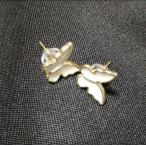  обе уголок серьги бабочка .ba брезент lai узор ... серьги S925 серебряный женский серьги 