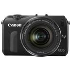 ショッピングEOS Canon ミラーレス一眼カメラ EOS M レンズキット EF-M18-55mm F3.5-5.6 IS STM付属 ブラック EOSMBK-18-