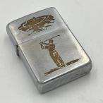 ショッピングzippo ZIPPO ビンテージ ジッポー 1968年 スポーツシリーズ ゴルファー 中古 動作確認済み