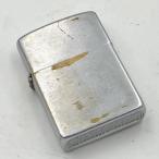ショッピングzippo ZIPPO ジッポー ビンテージ 1953年〜1955年 フルスタンプ プレーン 無地 希少な中空ヒンジピン｜ PAT.2517191 中古 動作確認済み