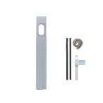 日晴金属 エアコン配管用 アルミ窓パネル シルバー 550〜820mm C-MP8-S