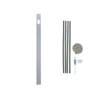 日晴金属 エアコン配管用 アルミ窓パネル シルバー 1280〜2240mm C-MP22-S