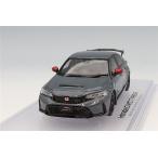 ホビージャパン 1/43 ホンダ シビック タイプR (FL5) レーシング ブラックパッケージ 純正オプション装着車 ソニックグレーパール