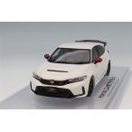 ショッピングホンダ ホビージャパン 1/43 ホンダ シビック タイプR (FL5) レーシング ブラックパッケージ 純正オプション装着車 チャンピオンシップホワイト