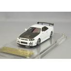 ミニカー/完成品 イグニッションモデル 1/64 ニスモ R34 GT-R R-TUNE ホワイト/BBS LMタイプ18インチ ポリッシュ/シルバー レジン製