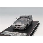 イグニッションモデル 1/64 ニスモ 大森ファクトリー CRS ガンメタリック/ニスモLMGT-4 18インチ(ブラック)