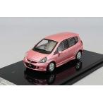 ミニカー/完成品 GCD 1/64 ホンダ フィット GD 右ハンドル ピンク