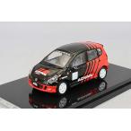 ミニカー/完成品 GCD 1/64 ホンダ フィット GD 右ハンドル ブラック/レッド