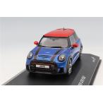 ソリド 1/43 ミニ クーパー ジョンクーパーワークス 2023 ブルー/レッドルーフ