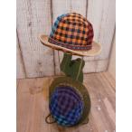 ラグマート RAG MART　コットンネルチェック＆リネンクロスのブーニーハット 子供服 セール キャリー春夏