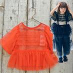 p.premier　ピードットプルミエ　チュールパフスリーブオーバートップス 子供服 セール 26春夏