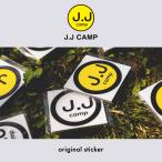 Yahoo! Yahoo!ショッピング(ヤフー ショッピング)ステッカー おしゃれ シール アウトドア 車 ロゴ 耐水 退色 耐久性 屋外利用可能 オリジナル かわいい ブランド 直径6.5cm キイロ シロ クリア JJ camp 7381501