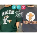トムとジェリー 半袖Tシャツ 110cm 120cm 130cm 綿100% TOM&JERRY キャラクター プリント ビッグシルエット キッズ 子供服 男の子 女の子 夏