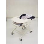 送料無料 ベビーステーション リーフネイビー コンビ アカチャンホンポ限定モデル 手動ハイローチェア 新生児OK クリーニング済み