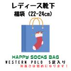 靴下 福袋 レディース くつ下 アンクレット くるぶし クルー カジュアル WESTERN POLO シンプル 5枚セット ハッピーバッグ