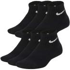NIKE ナイキ 靴下 キッズ ソックス ジュニア ソックス 6足 スクール 黒 子供靴下 アンクル ソックス ブラック 6足セット エブリデイ クッション SX-6912-010
