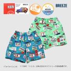 トミカコラボ 水陸両用パンツ 4分丈 総柄 男の子 キッズ 80-130cm TOMICA×BREEZE ブリーズ K 新作 2502 59