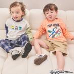ショッピングプティプラ プラレール 長袖Tシャツ プティマイン PLARAIL ロンT 乗り物 新幹線 男の子 キッズ 子供用 80-130cm petit main K 新作 2601 68
