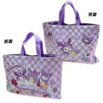 ショッピングレッスンバッグ 送料無料 クロミ レッスンバッグ 約H310×W400mm  ポリエステル100％ 手提げバッグ トートバッグ kuromi 2025-2026年