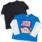 送料無料 星のカービィ レイヤード風 長袖Tシャツ 長袖 Tシャツ 重ね着風 子供服 シャツ カービィ Kirby 2025年秋冬