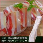 ９０日熟成国産那須豚バラ白カビの生ハム約380ｇ前後　pancetta お酒の友　ワインと相性抜群　手土産　手みやげ 02P01Mar15