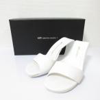 良品 UNITED NUDE ユナイテッドヌード 定番モデル Mobius Hi デザインヒール サンダル ミュール サイズ36 約23cm ホワイト レディース 古着 中古