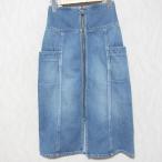 ショッピングロンハーマン 美品 23SS R.H. Vintage ロンハーマンヴィンテージ High Waist Denim Skirt デニムスカート サイズXS インディゴ レディース 古着 中古