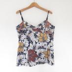  прекрасный товар MARNI Marni leaf принт топ бюстье 2 оттенок черного женский б/у одежда б/у 