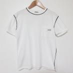 良品 MIU MIU ミュウミュウ ポケット 半袖 Tシャツ Sサイズ ホワイト  レディース 古着 中古