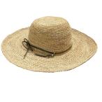 美品 IL BISONTE イルビゾンテ ストローハット ナチュラルカラー レディース 古着 中古