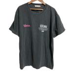 美品 GOOD ROCK SPEED NYC グッドロックスピード ビンテージ加工 Tシャツ フリーサイズ チャコール レディース 古着 中古