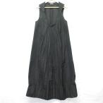 ショッピングMIUMIU miumiu ミュウミュウ ピンタック ノースリーブ ワンピース サイズ40 ブラック  レディース 古着 中古