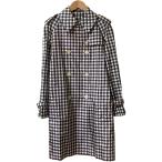  хорошая вещь MACKINTOSH Macintosh выцветание te-to серебристый жевательная резинка проверка тренчкот размер 34 розовый Brown женский б/у одежда б/у 