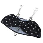  как новый 24SS KISHIDAMIKIkisida Miki chain bra точка рисунок бюстье bare top размер F черный женский б/у одежда б/у 