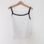  прекрасный товар 24SS Diagram Diag Ram Grace Continental bai цвет вязаный безрукавка топ 0324243071 36 белый женский б/у одежда б/у 