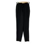  прекрасный товар ENFOLDemf.rudoPE свет жоржет передний gya The - резина тигр u The - брюки 300ES631-2990 размер 38 черный женский б/у одежда б/у 