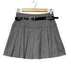  прекрасный товар 25SS LILY BROWN Lilly Brown ремень имеется переключатель плиссировать ska шоу хлеб юбка-брюки LWFP251041 размер 1 серый женский б/у одежда б/у 