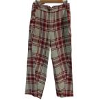 ショッピングVivienne 美品 Vivienne Westwood ヴィヴィアンウエストウッド レッドレーベル チェック ワイドパンツ スラックス サイズ3 レッド グレージュ レディース 古着 中古